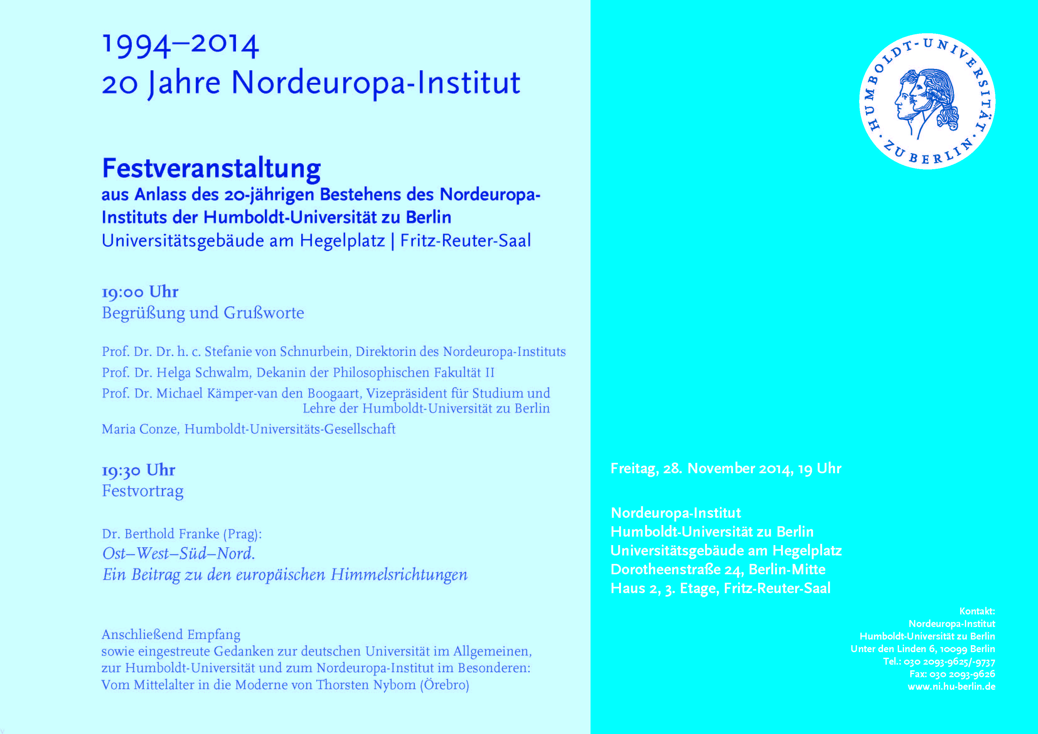 Festveranstaltung 2014