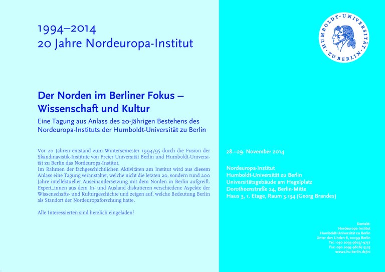 20 Jahre NI Plakat Tagungsankündigung