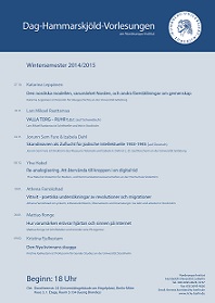 Dag-Hammarskjöld-Vorlesungen 2014