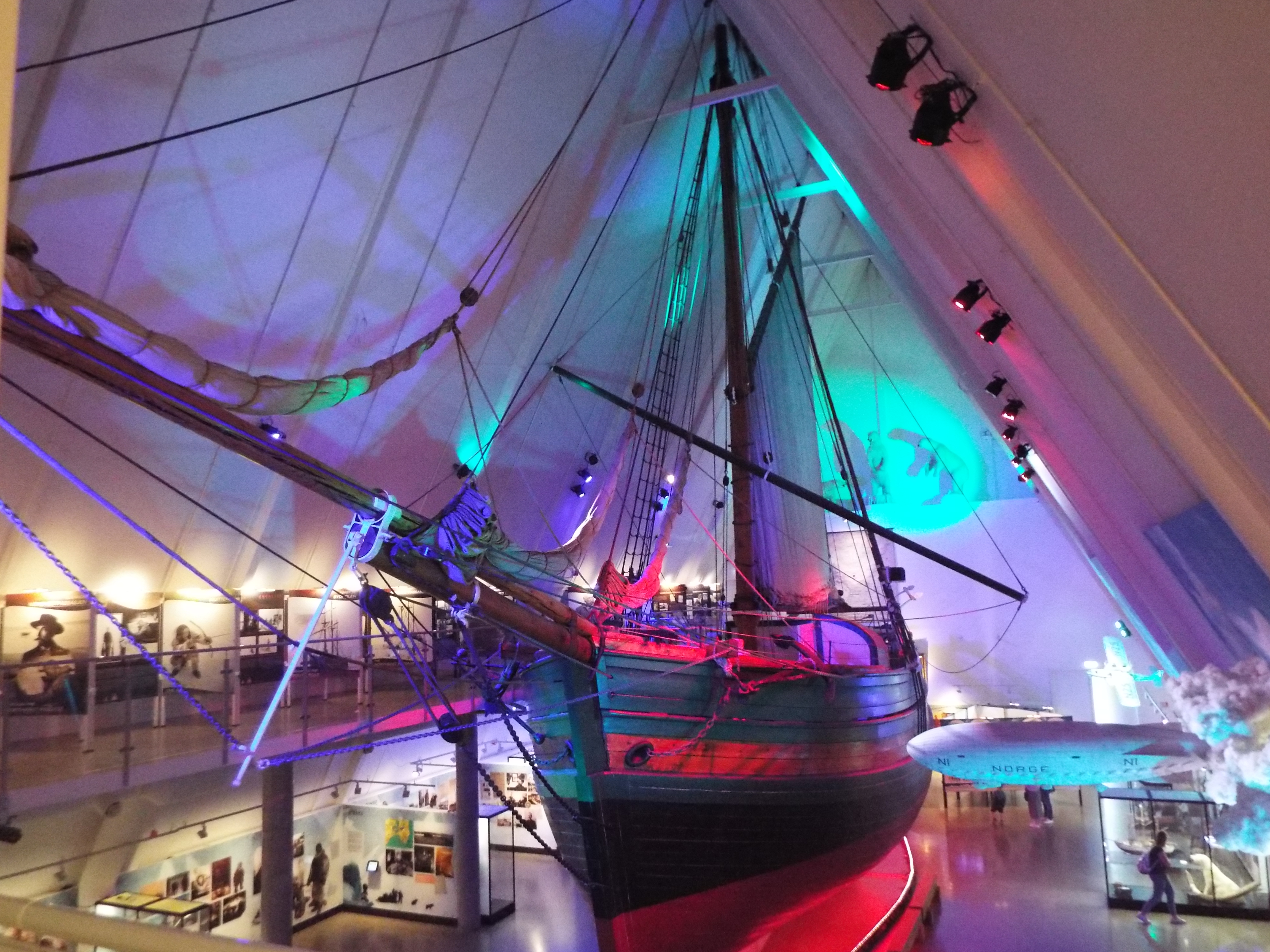 Foto: Fram-Museet von innen, Frederik Witte