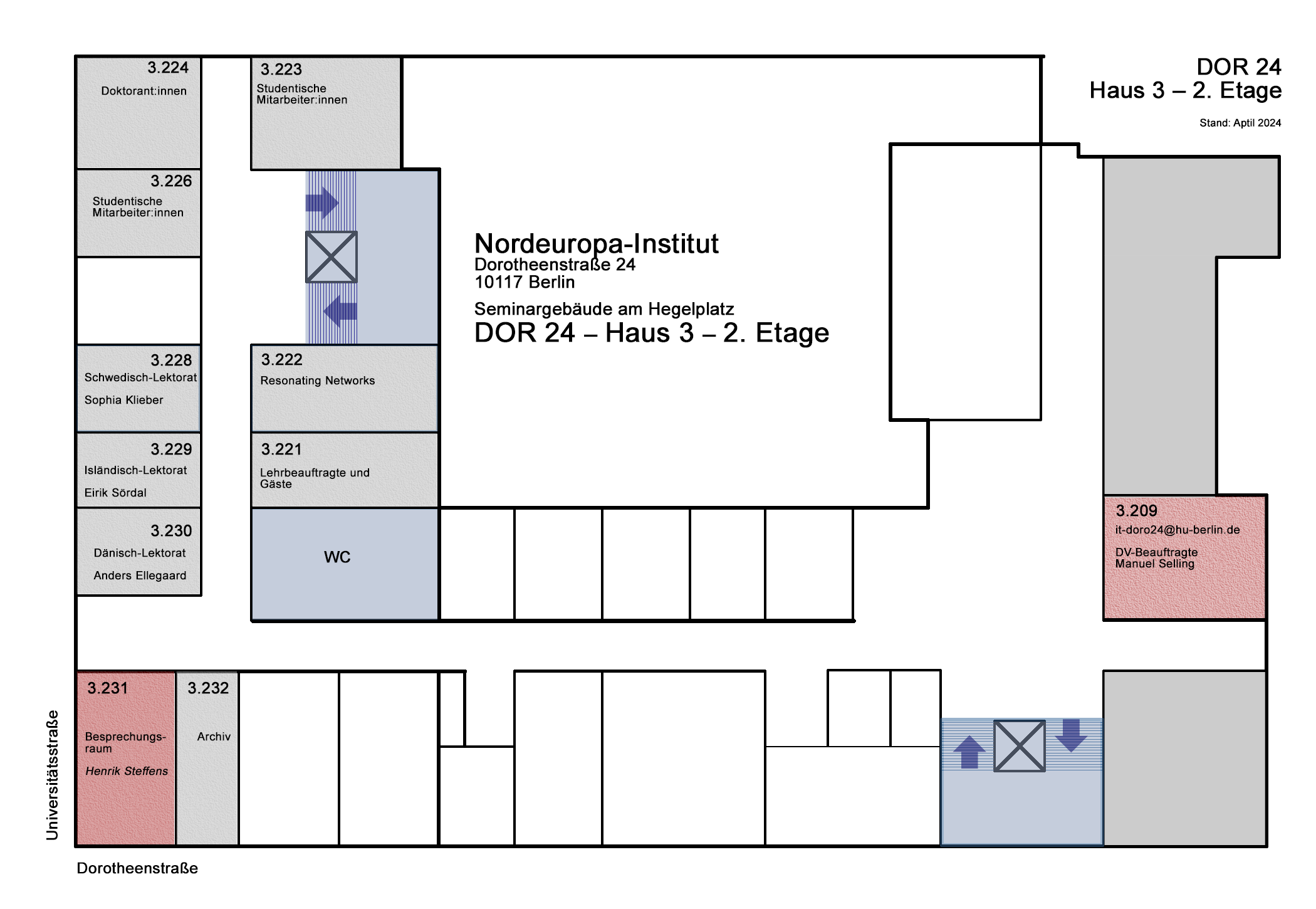 Grafik: 2. Etage - Dorotheenstraße 24, 10117 Berlin