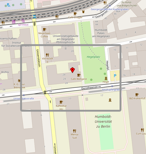 Grafik: Openstreetmap.de - Dorotheenstraße 24, 10117 Berlin